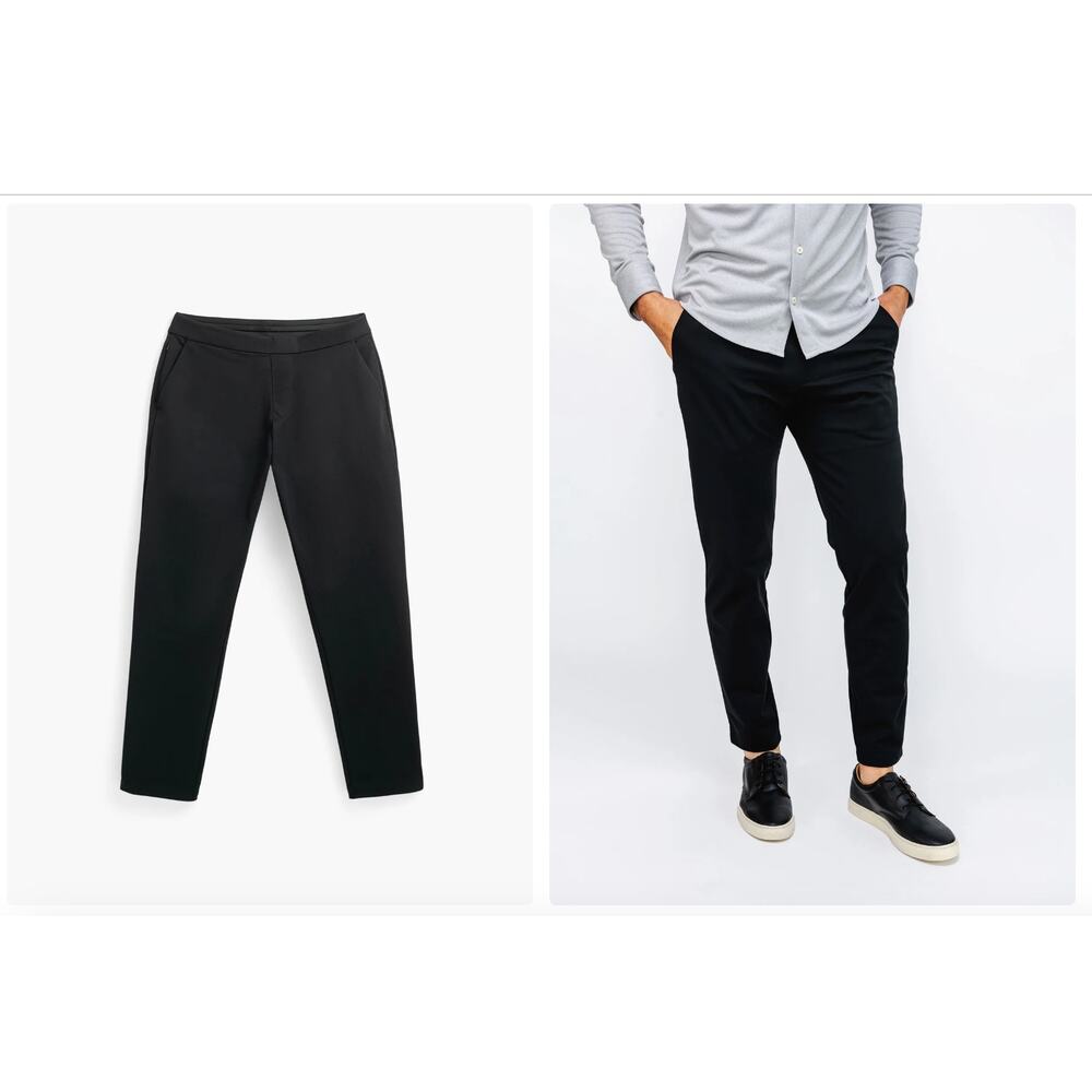 Ministry of Supply Men's Kinetic Pull on Pant- BLK - Size 36